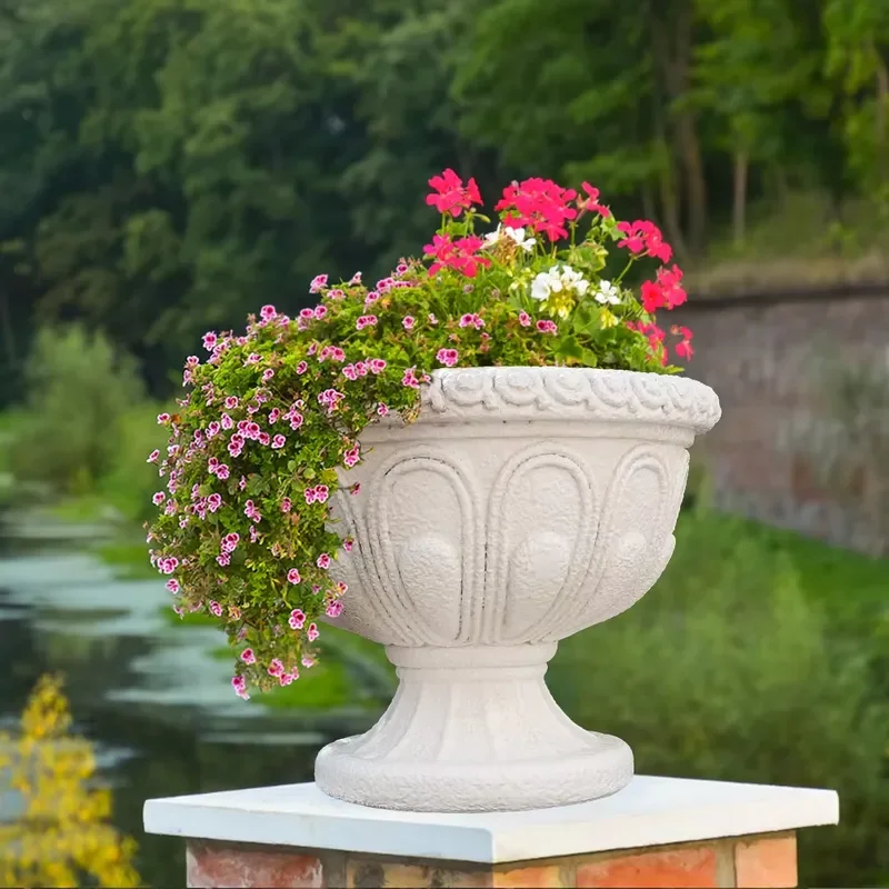 for Resin Garden Flower Pot Planter Indoor Outdoor Courtyard Wedding Decoration