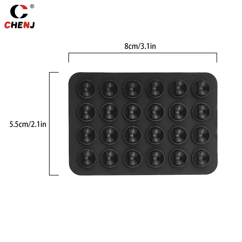 1pcs Backed Silicone Suction Pad For Phone Fixture Suction Cup Backed Adhesive Silicone Rubber Sucker Pad For Fixed Pad