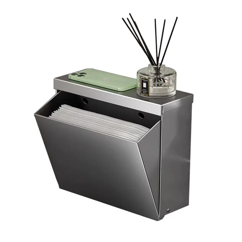 

No punching toilet storage toilet paper shelf pumping carton wall-mounted waterproof pumping carton