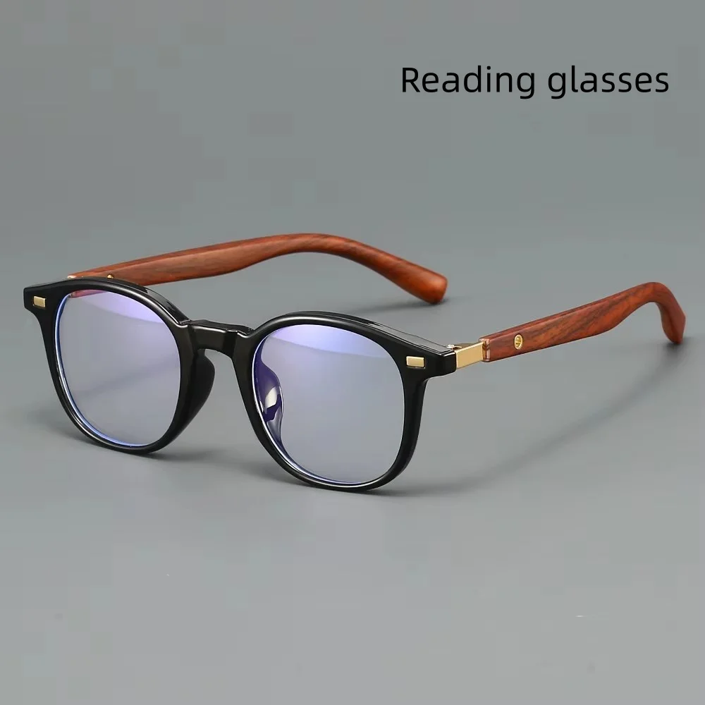 Japanese and Korean Fashion Large-Frame Square High-Definition Reading Glasses for Men and Women for Daily Newspaper Reading