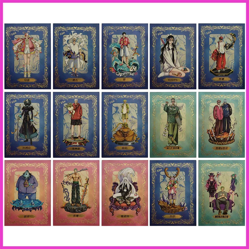 Anime ONE PIECE Rare SSH Refraction Game Cards Uta Luffy Law Kid Brook Smoker Toys for boys Collectible Cards Birthday Present