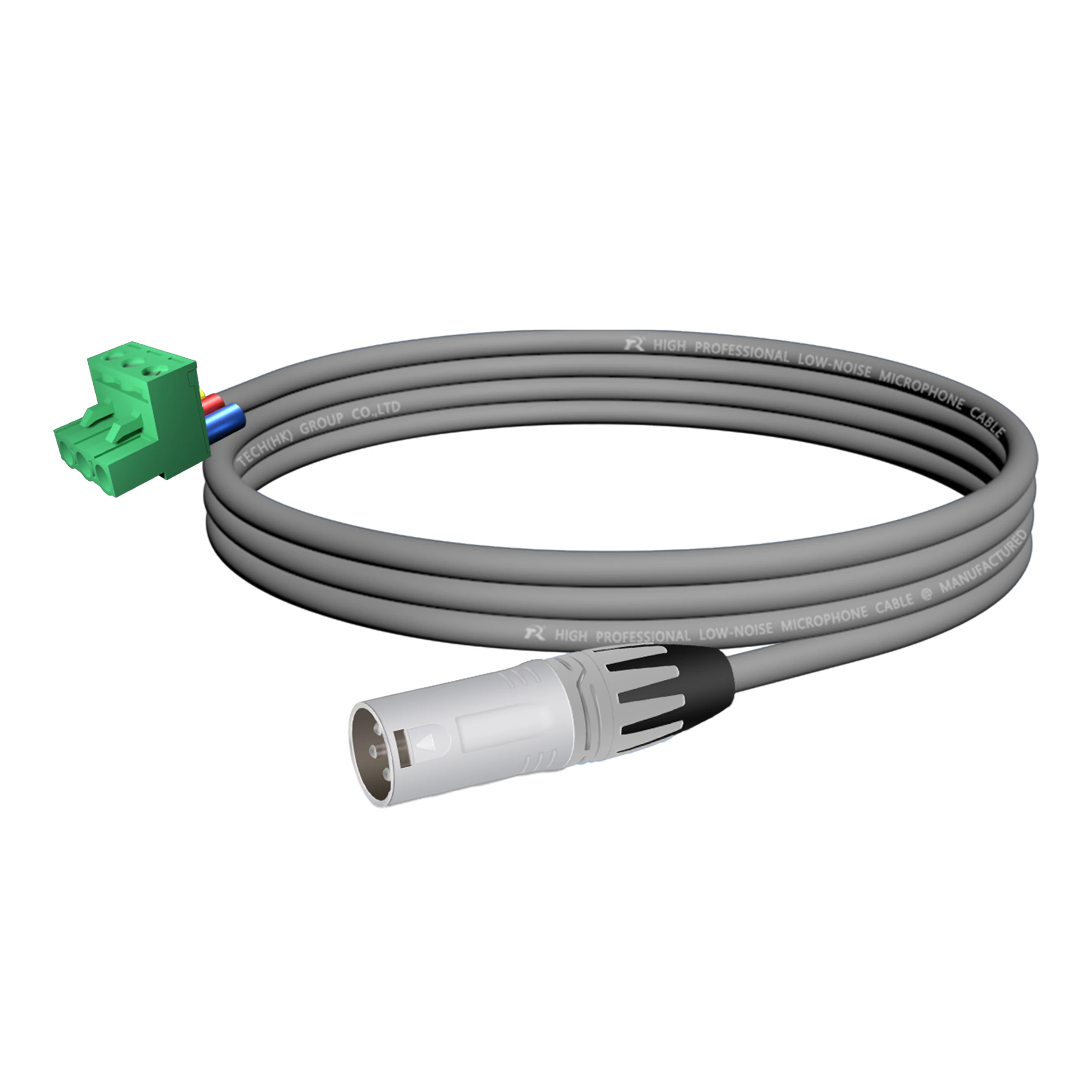 Weißer XLR-Stecker für direkte Einsteckverbindung mit Anti-Rutsch-Abdeckungen, 5,08 mm 3-poliger Phoenix-Steckeranschluss, 3-Loch M/F XLR, Audio-Verbindungskabel – Detail 11