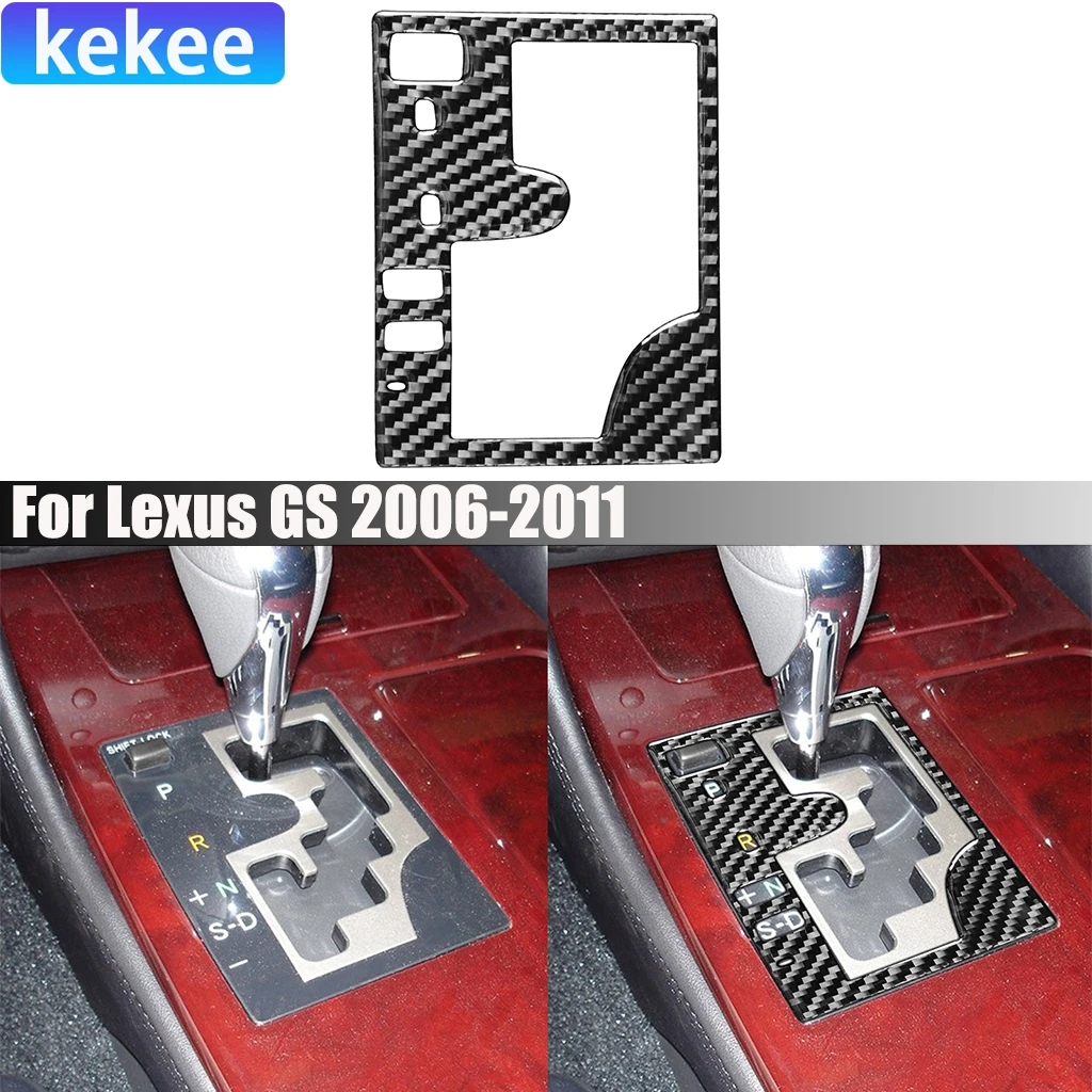 

Carbon Fiber Car Accessories Gear Frame Panel Modified Interior Trim Soft Cover Sticker For Lexus GS 2006 2007 2008 2009-2011