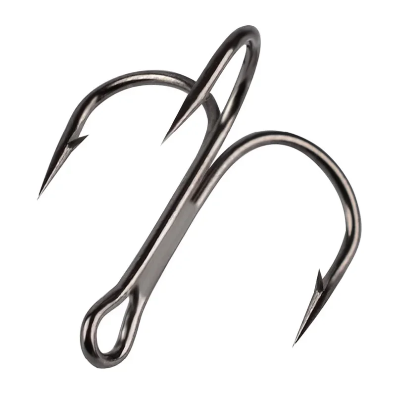 20 قطعة/الوحدة انقلبت خطاف ثلاثي عالية الكربون الصلب الأسود الصيد هوك 2/4/6/8/10/12 # لصيد الأسماك بخطاف ثلاثي من أجل صيد الأسماك #6