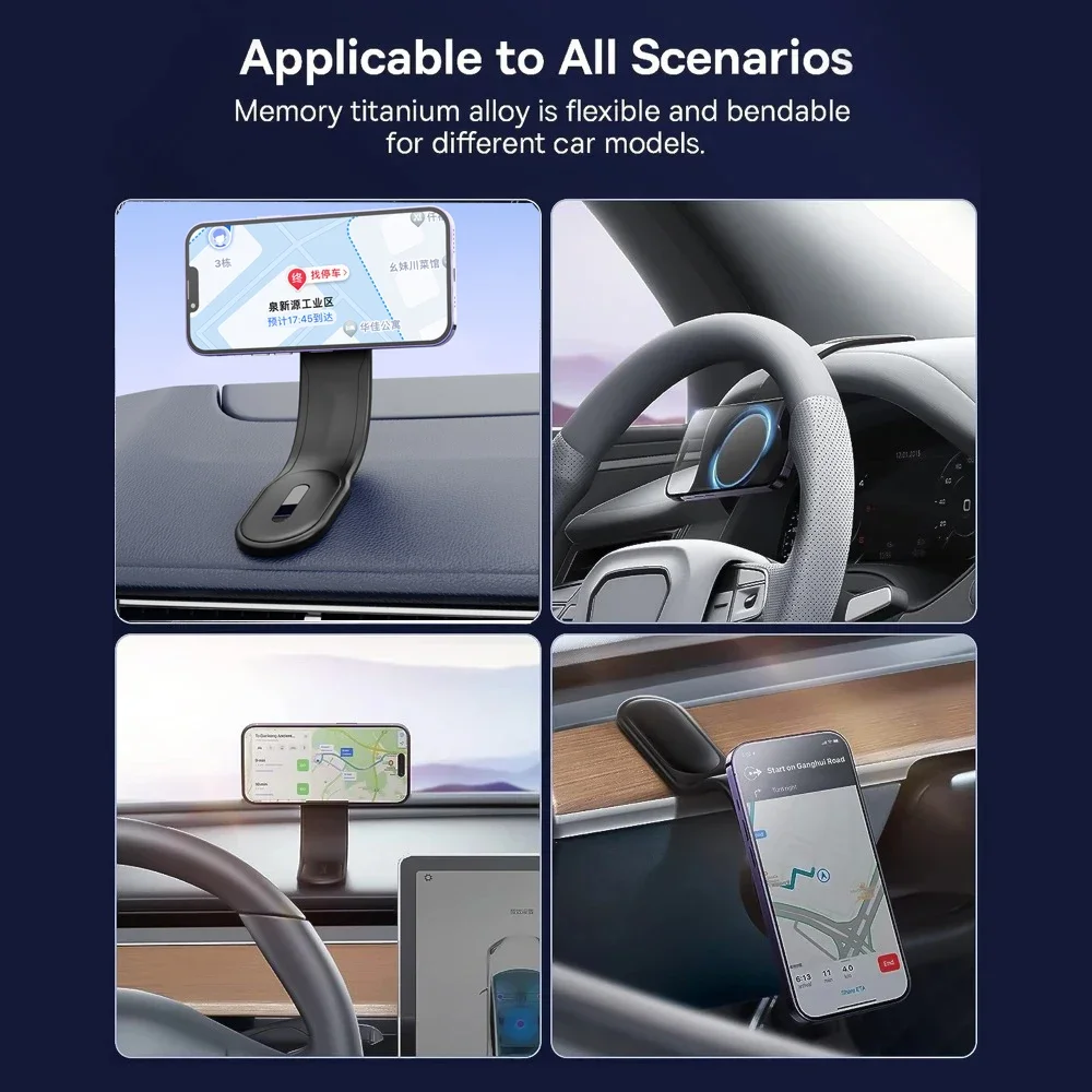 Phone Holder Car Magnetic Mobile Support For The Car Cell Phone Holder For Dashboard Vent Windshield Foldable Cellphone Bracket