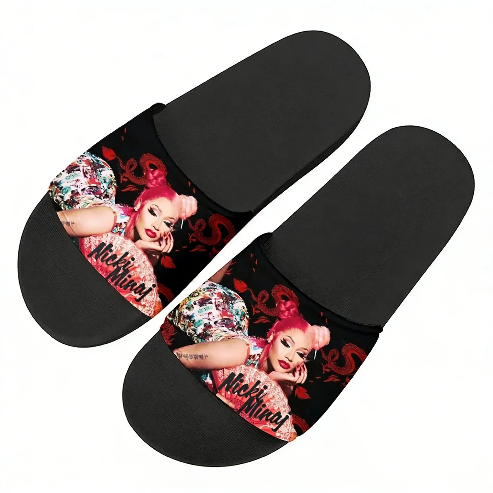 

Hot Rapper N-Nicki Minaj Slippers Home Water Shoes Mens Womens Teenagers Outdoor Beach Pool Sandals Custom Summer Slipper