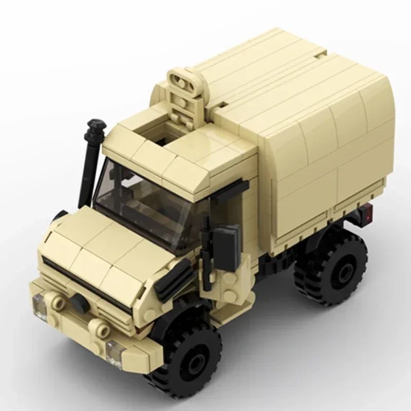 Moc-bloques de construcción de vehículos del ejército alemán, modelo militar U4000, tecnología Modular, juguetes de ensamblaje, regalos de vacaciones