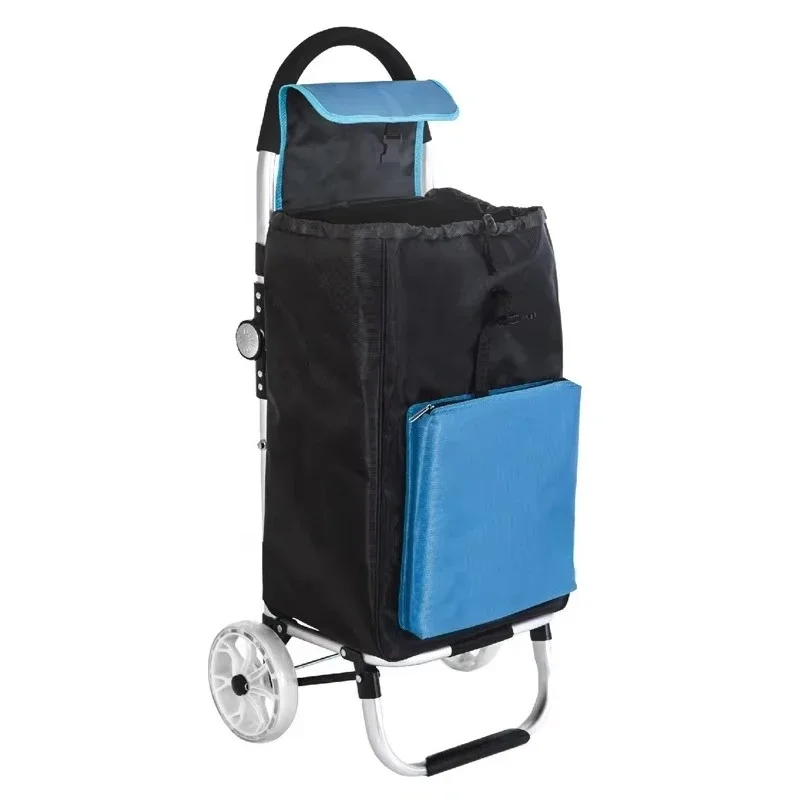 

Fashion aluminum shopping bag cart folding shopping cart, convenient, practical and durable