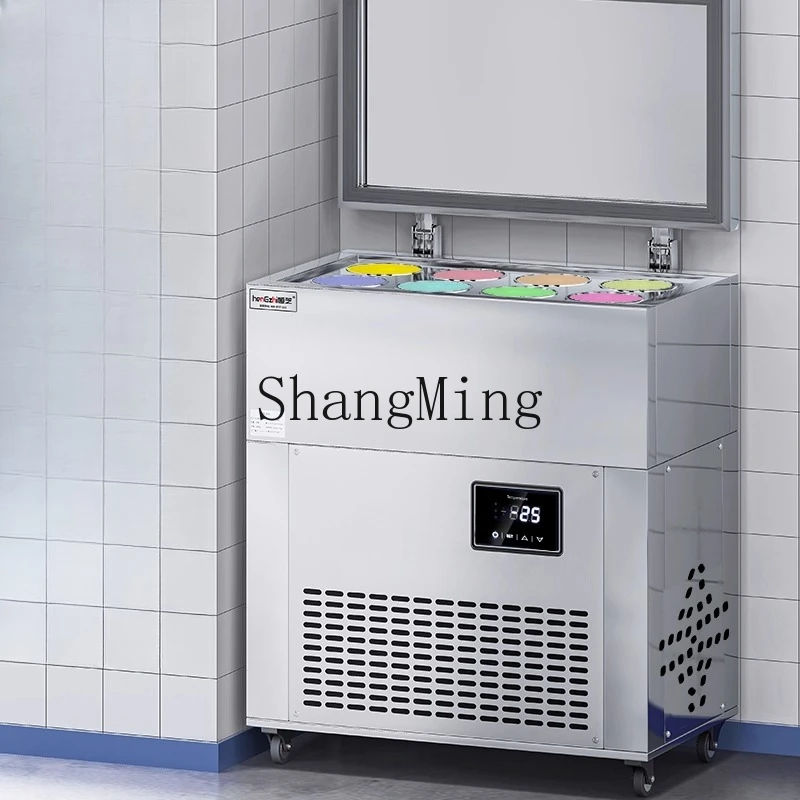 

ZYY commercial snowflake ice machine six buckets ice brick machine milk tea dessert shop hot pot special