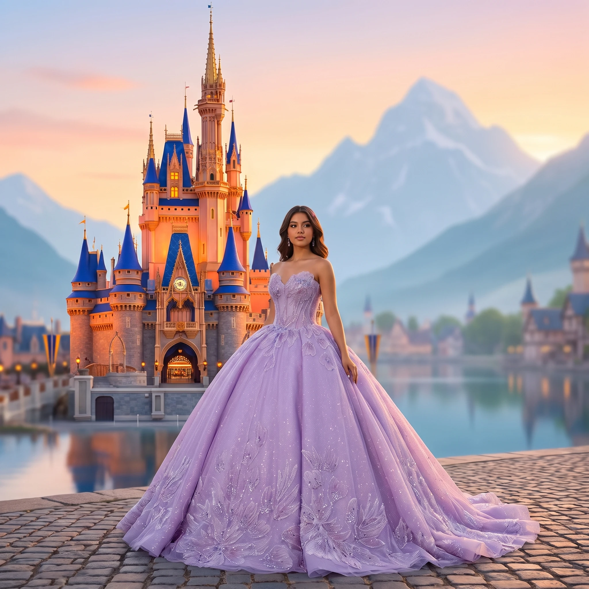 Princess Ball Gown Quinceanera Dresses Lacing up Organza Vestidos De Customized Strapless vestidos de 15 años quinceañeras