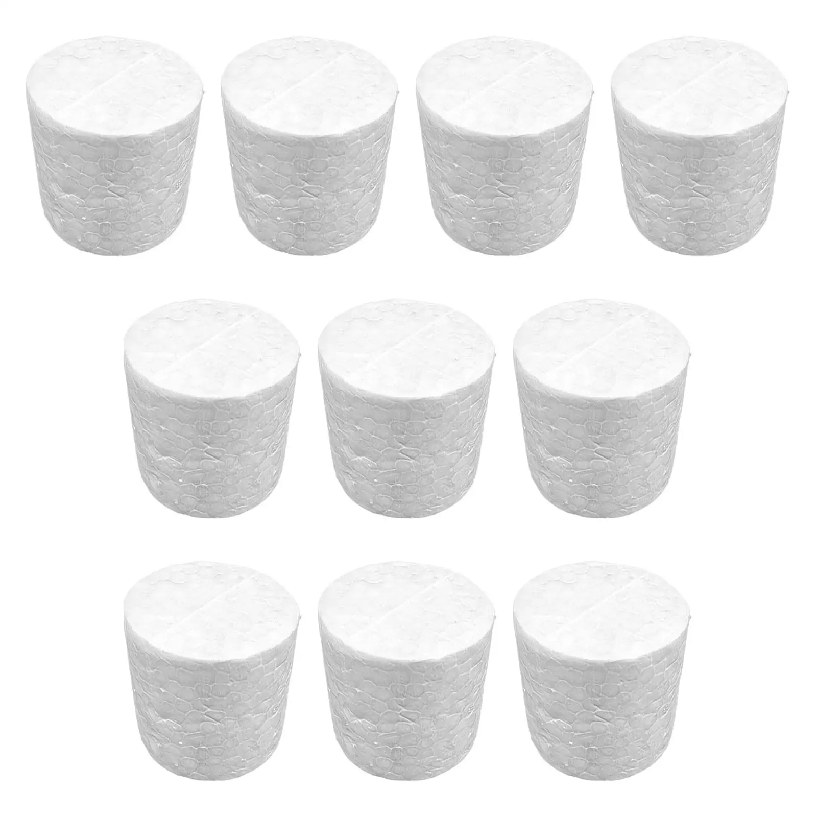 

10 пенопластовых кругов для поделок, пенопластовые трубки для украшения тортов и праздничных декораций