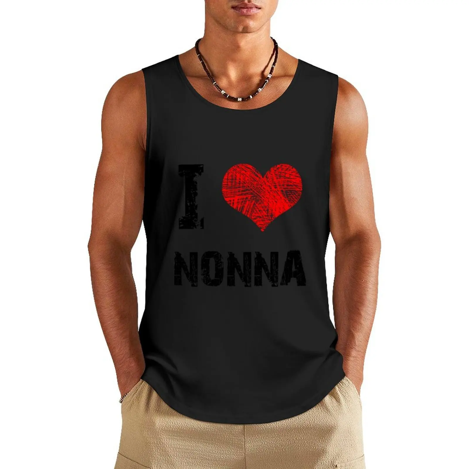 

I Love Nonna Tank Top t-shirt Men's Sleeveless top sleeveless shirt man