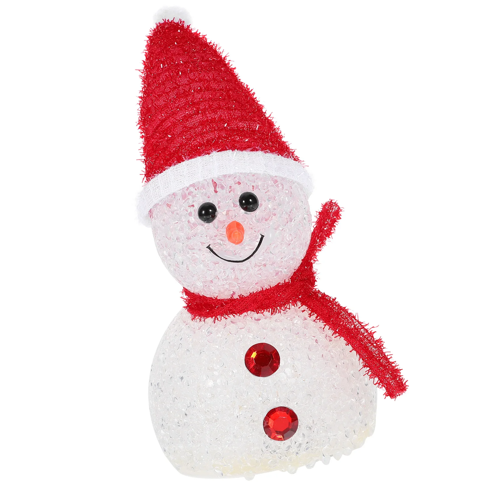 

LED Snowman 8.8x19.5cm Red Warm Decor Tabletop nament Festive Xmas Gifts Xmas Party Light Holiday Lights