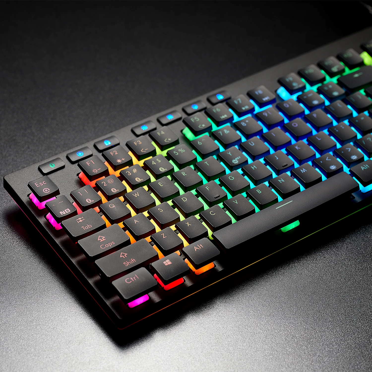 Hexgears GK1706 mechanisch toetsenbord - Ergonomisch gamingtoetsenbord met laag profiel - Kailh Box Clicky Switch-toetsenbord