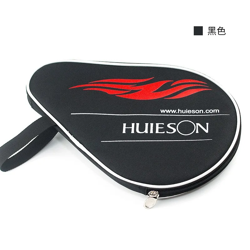 Huisheng single pack gourd shaped table tennis racket case with basket can hold three ball protective covers