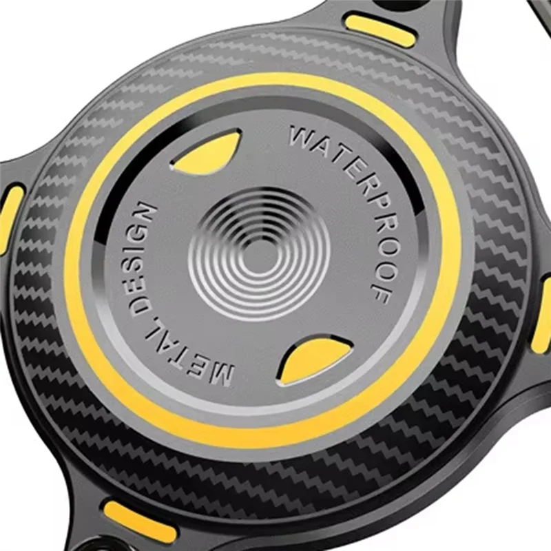 ABSQ-アルミシートエアタグ首輪ホルダー犬猫用金属バックル防水保護ケースエアタグホルダー