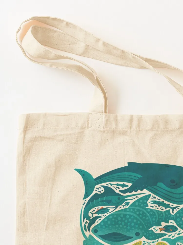 Aquatic Spectrum : Light blue Tote Bag university shopper bag eco pack tote bag canvas Cloth