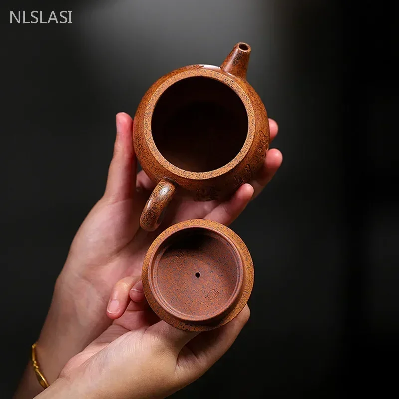 230ml Authentic Yixing Purple Clay Tea Pot Custom Zisha Tea Infuser Chinese Beauty Filter Tea Set Household Handmade Teapot