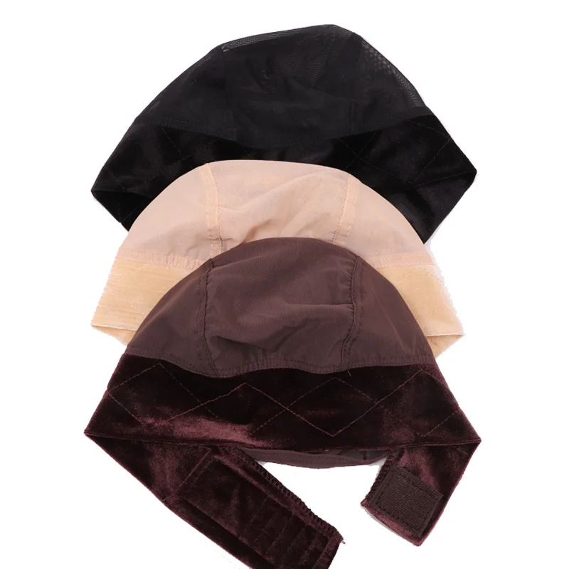 Anti Slip Wig Cap Breathable Wig Grip Cap Velvet Headband Wig Caps For Wigs Hair Protective Cap With Edges Scarf For Fix Wigs