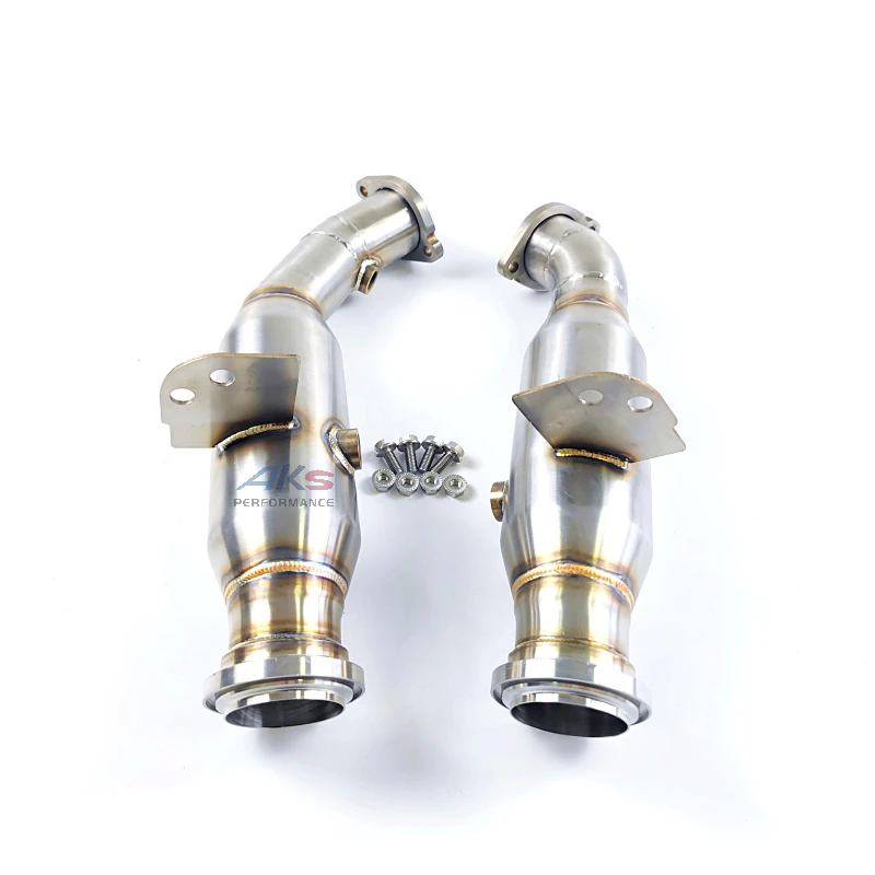 

AKS Exhaust Downpipe For AMG C400 C450 C43 E43 M276 Downpipe