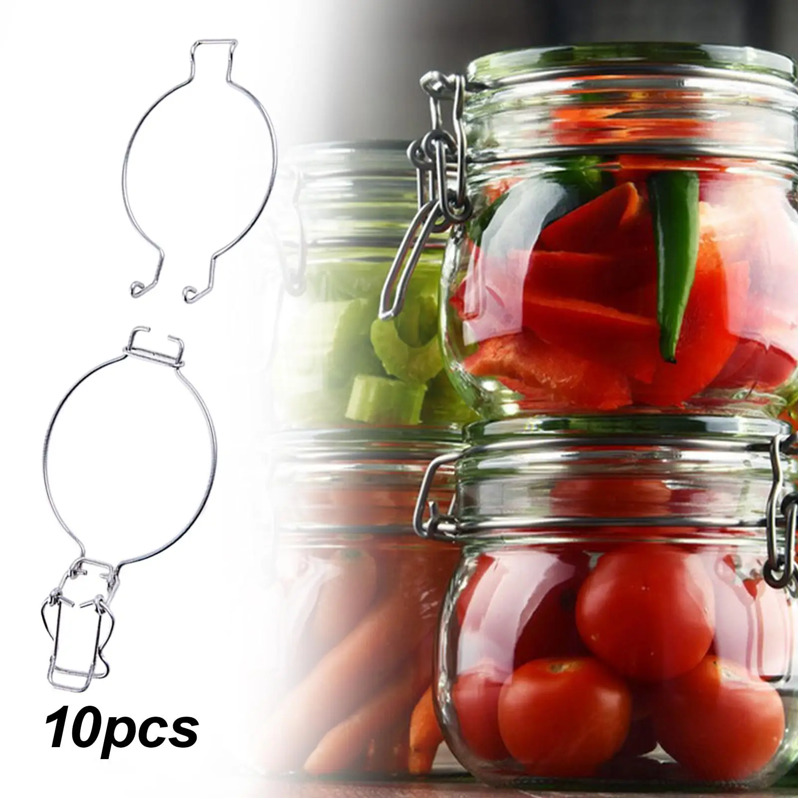 10 Pieces Glass Can…