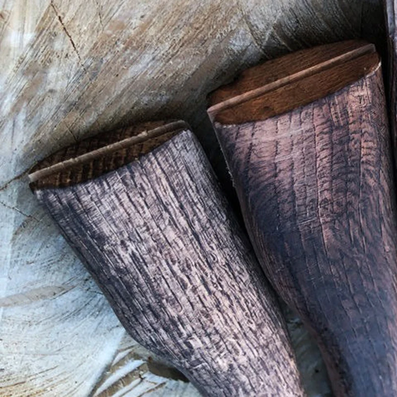 مقبض فأس خشبي الغابة في الهواء الطلق الفأس لتقوم بها بنفسك اكسسوارات الدفاع الشخصي القتالية محاور اليد عرقوب الخشب المروحية الحطب أدوات يدوية #5