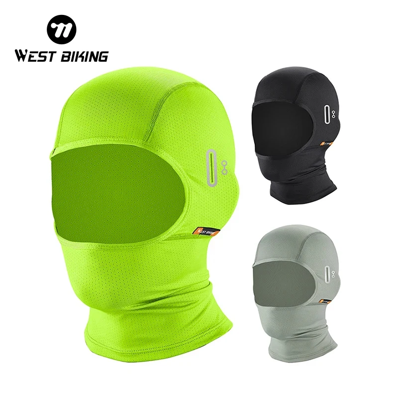 

WEST BIKING Anti-UV Helmet Inner Liner Summer Motorcycle Balaclava Breathable Cool Cycling Cap Outdoor Sport Unisex Bicycle Hat