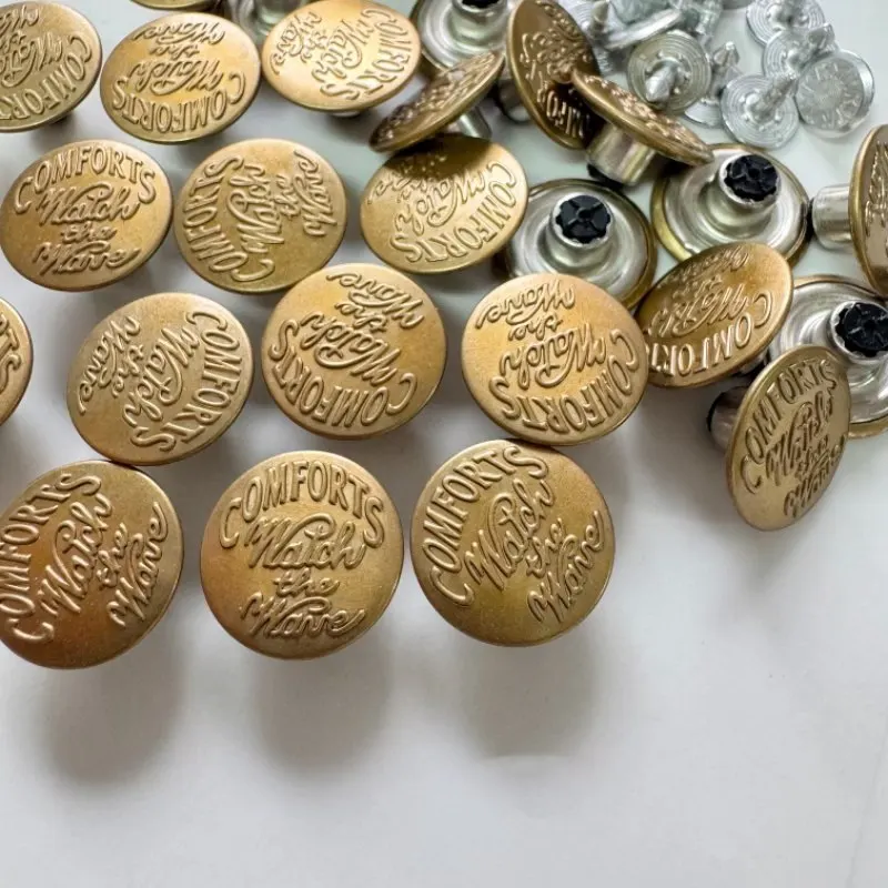 Spot YKK I-shaped Buckle Lettering Letter Denim Buckle 2025 New Manual Installation Can Be Done Without Tools, Full Free Shippin