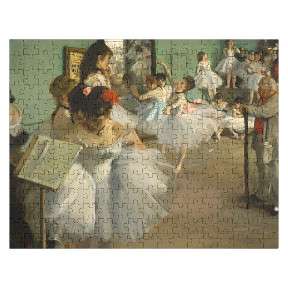 Edgar Degas. The Dance Class, 1874. Jigsaw Puzzle Custom Puzzle Personalized Gifts