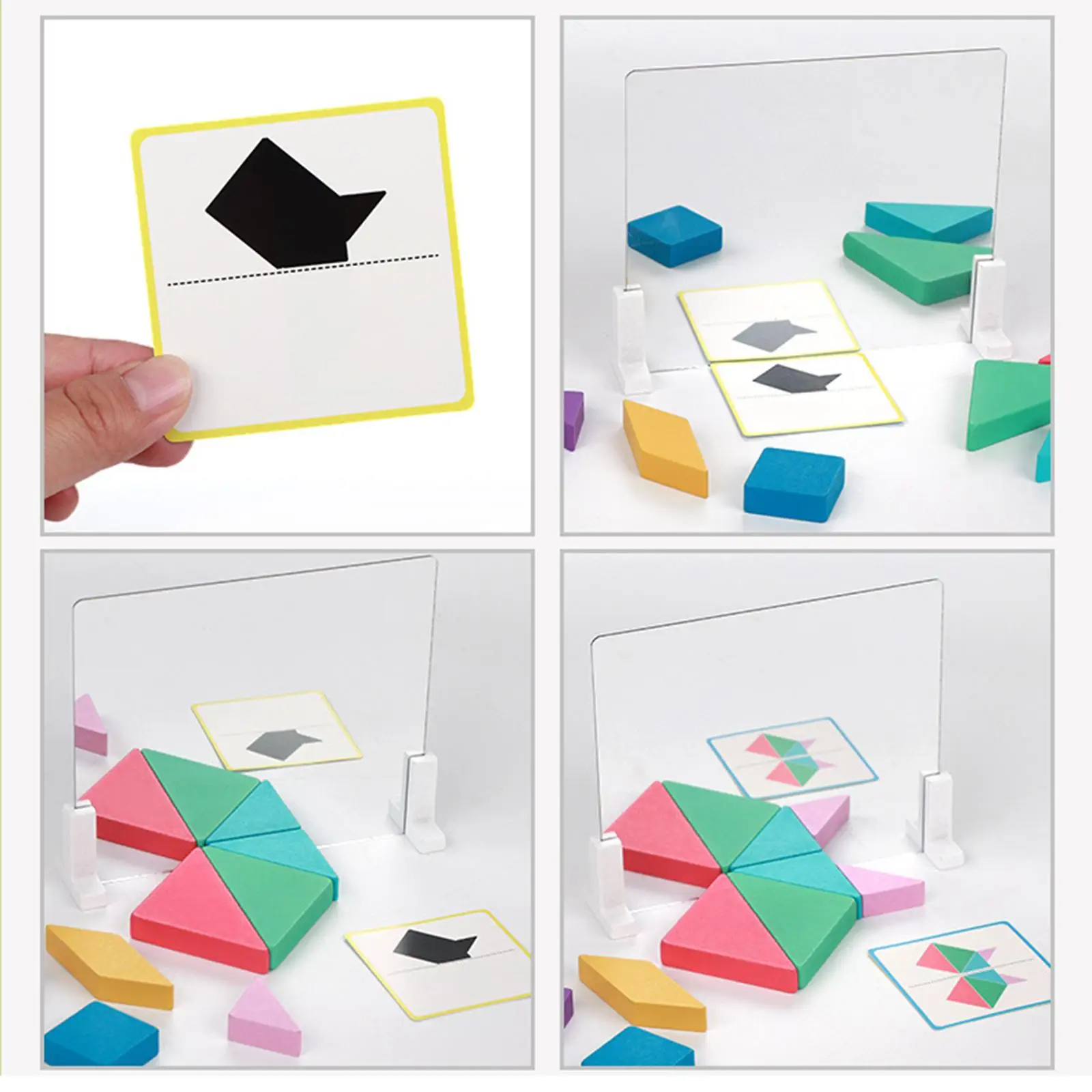 ตัวต่อแทงแกรม สำหรับเด็กชายและเด็กหญิง อายุ 3 ปีขึ้นไป ทำจากไม้ พกพาสะดวก เล่นได้แบบอินเทอร์แอคทีฟ ของขวัญวันเกิดสำหรับเด็ก ของเล่นตัวต่อรูปทรง บล็อกลาย