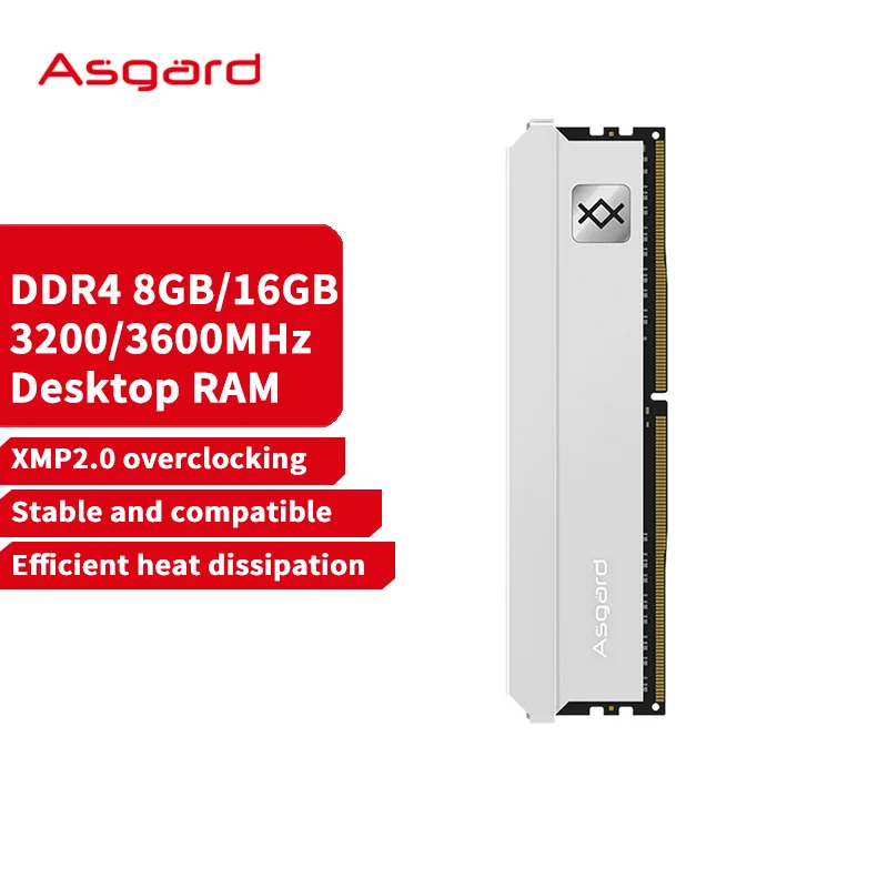 Imagem -02 - Memória Asgard Ddr4 8gbx2 16gbx2 32gb 3200mhz 3600mhz Ram Ddr4 para pc Desktop