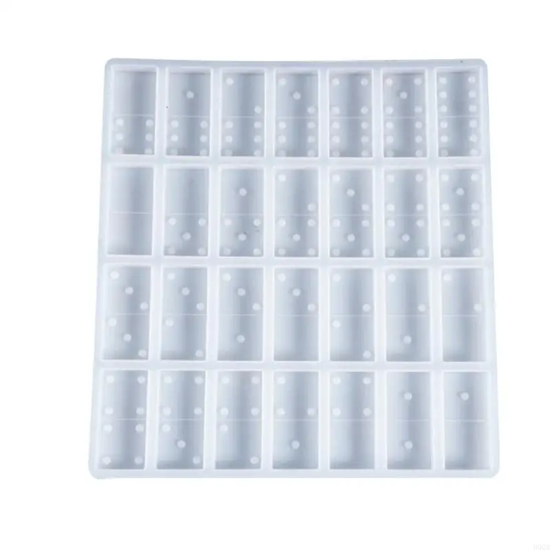 

900B Professional Molds for Resin Casting Flexible Non-Stick Handmade Silicone Dominoes Mold 28 Cavities Mould