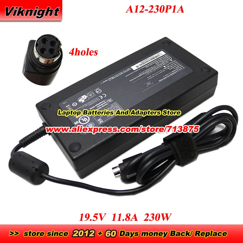 A12-230P1A 19.5V 11.8A 230W 4holes AC Adapter for SCHENKER XMG P703 PRO for Eurocom SKY X6 for AFTERSHOCK W17 FSP220-ABAN1