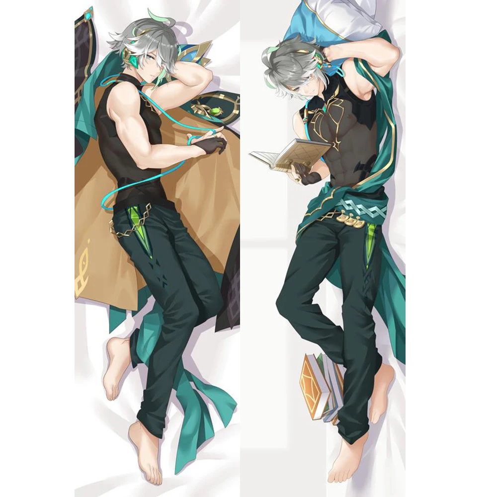 Anime Game Genshin Impact Dakimakura Alhaitham Arataki Itto Nahida Wanderer Dehya Pillowcase Hugging Body Pillow Cover