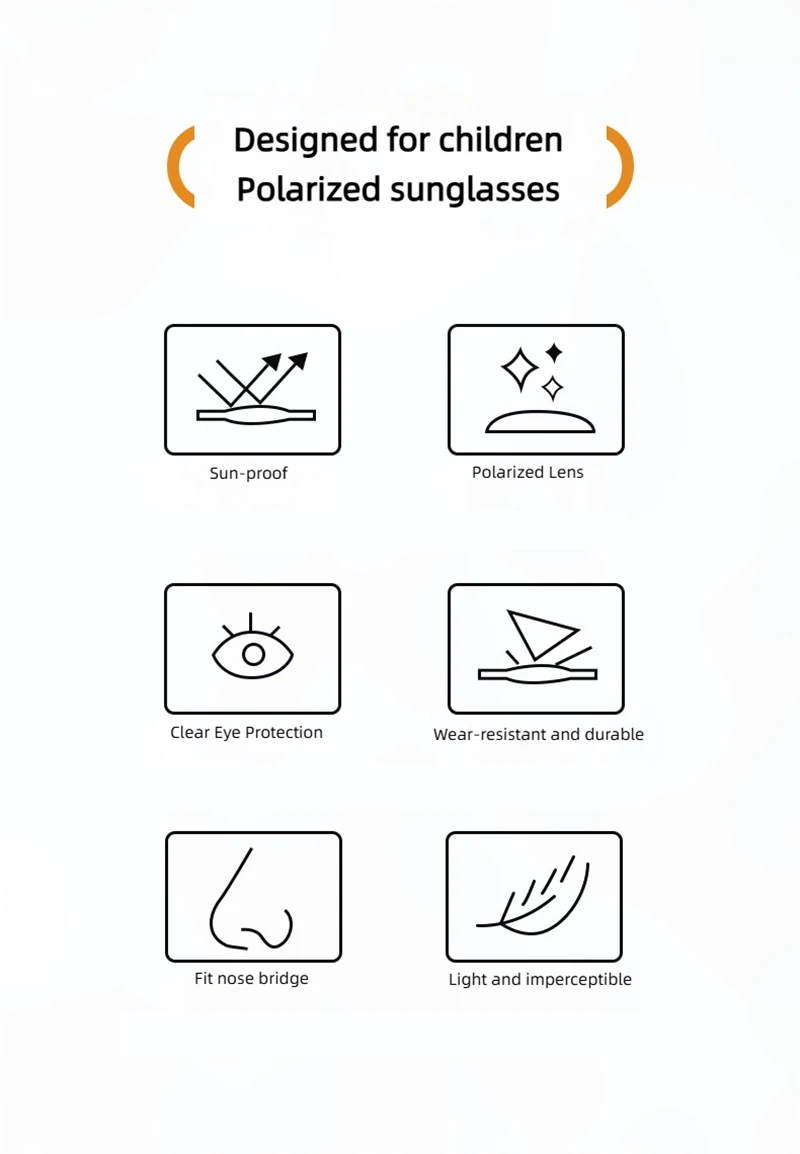 Neue Mode Runde Polarisierte Kinder Sonnenbrille Jungen Mädchen Leichte Silikon Sonnenschirm Outdoor Anti Glare Kinder Brille – Detail 2