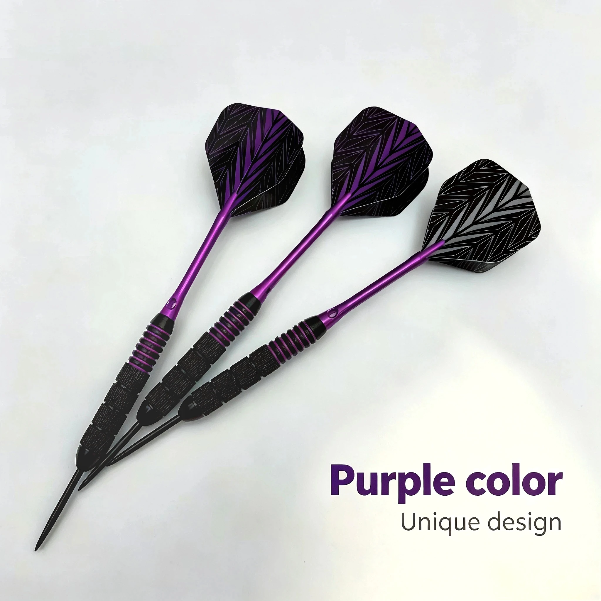24g Steel Needle Dart Professional Set, Striped Deep Groove Iron anti Slip Grip, High-Quality Aluminum Alloy Rod, Good Dart Gift