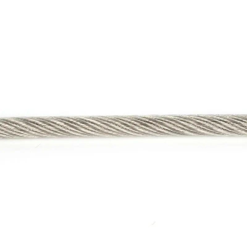 Transparent PVC Coated Flexible Stainless Steel Wire Rope Soft Cable Clothesline Diameter 0.8/1/1.5/2/2.5/3/4/5/6/8/10mm