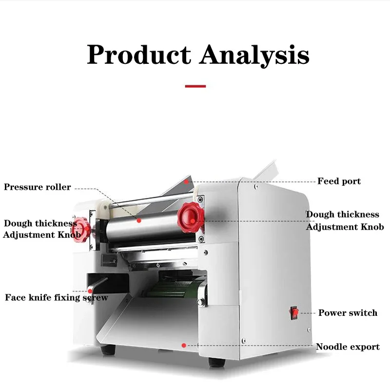 Electric Noodle Machine Multi functional Household Stainless Steel Noodle Pressing Machine