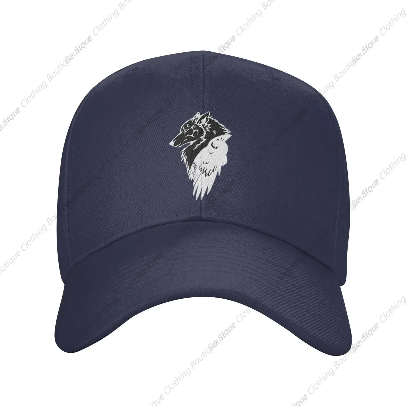 Odin Viking Norse Wolf Baseball Cap Men Women - Classic Trucker Hat Adjustable Plain Hat Navy Blue