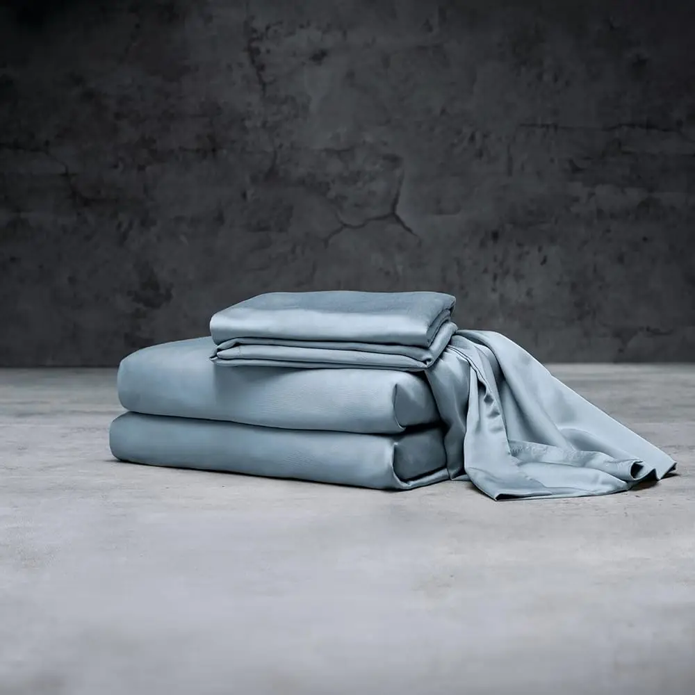 

Luxury Sheet Set | 100% Rayon (Viscose) From Bamboo | Split King - Surf | Deep Pockets | 5-Piece Set (2 Fitted, Flat, 2