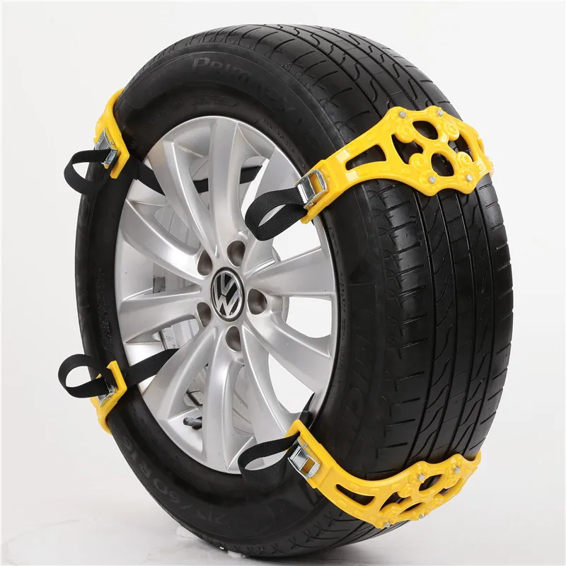 

4pcs Car Anti-skid Safety Double Buckle TPU Chains Winter Roadway Safety Tire Snow Snap Skid Wheel Chains