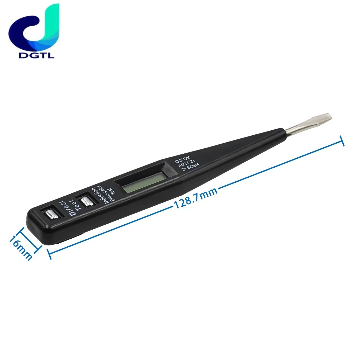 Lápis de Teste Digital Multifuncional, Multi-Sensor, Display LCD Elétrico, Detector de Tensão, Randowcolor, AC, DC, 12-240V