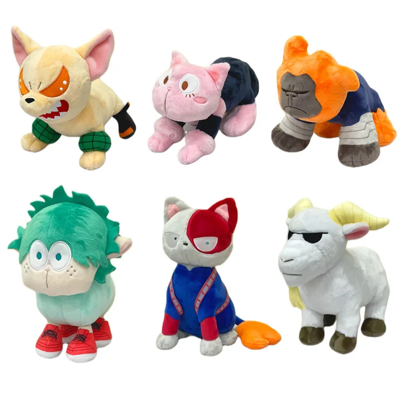 

In Stock Genuine Animation Stuffed Doll Toys My Hero Doll Animal Themed Cotton Doll Peripheries Room Decoration Holiday Gifts