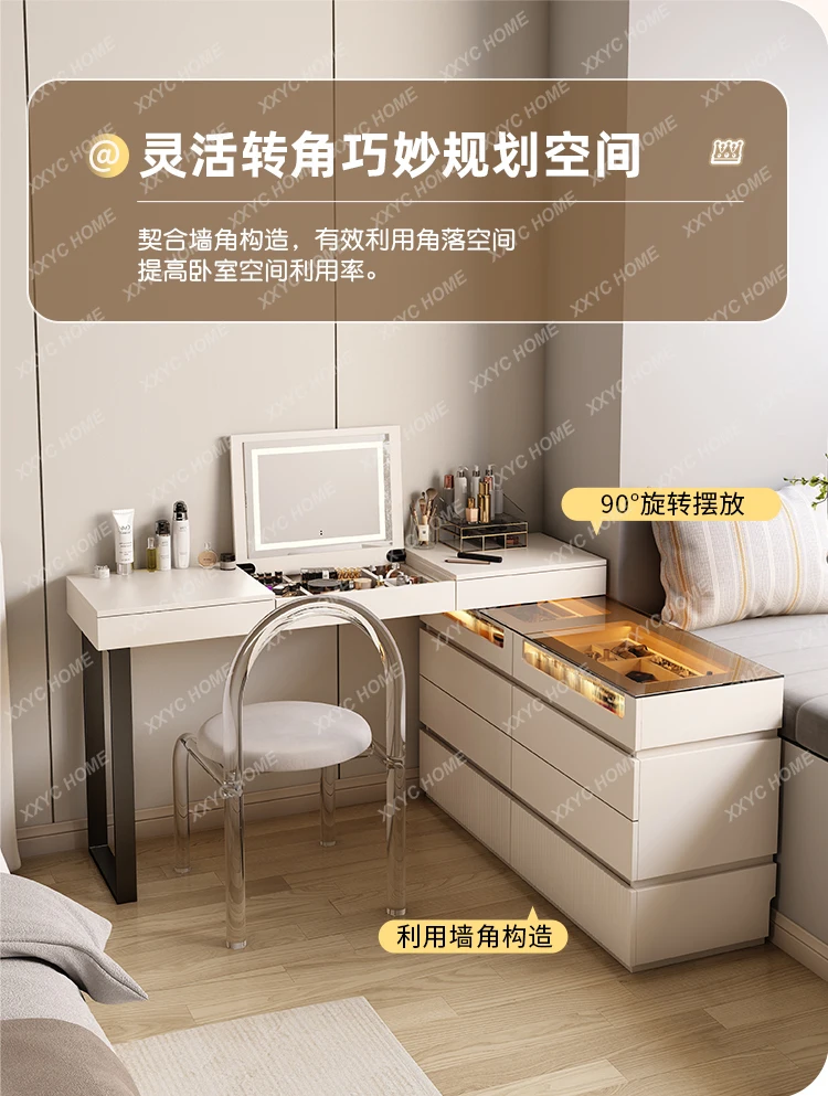 

Комод, встроенный ультратонкий прикроватный откидной чехол для хранения косметического столика, напольный шкаф для ювелирных изделий