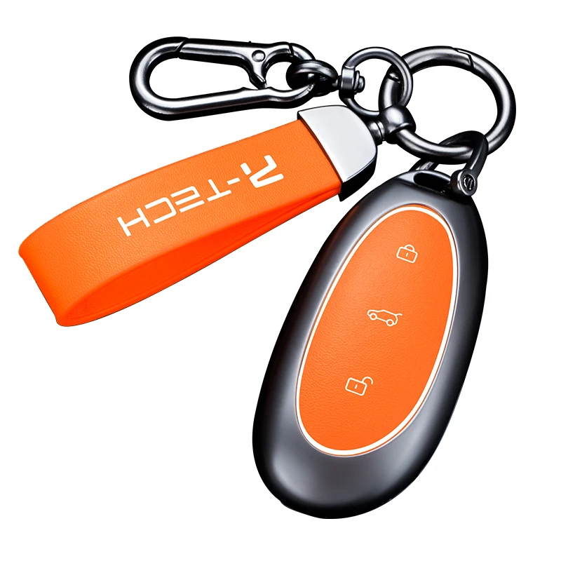 

Metal leather key chain For Rising Feifan F7 R7 2023 NFC induction card key case