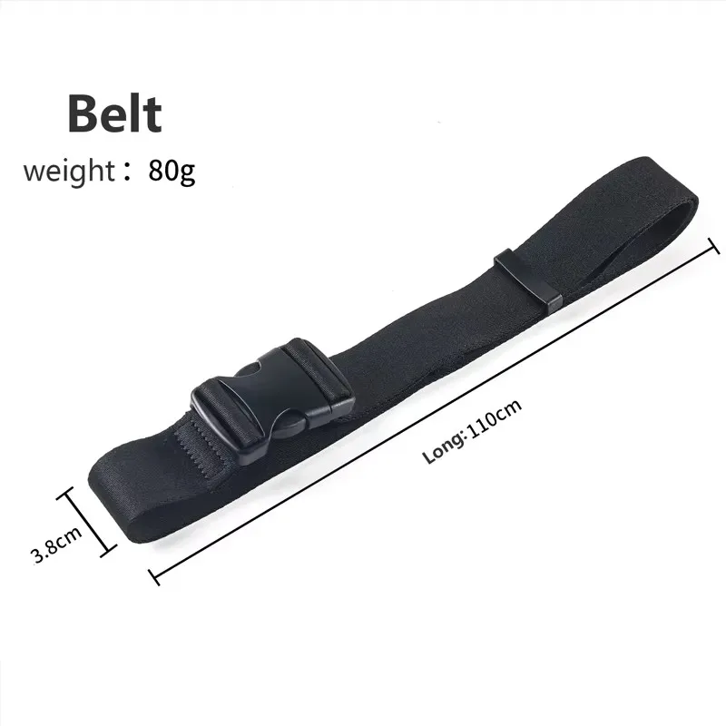 1Pcs Black Adjustable Outdoor Nylon Belt Multi‑function Quick‑release Buckle Canvas Belt Automatic Buckle Training Pants Belt