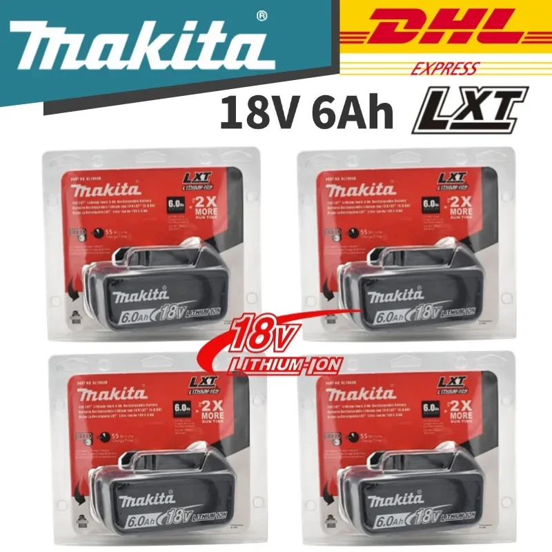 

Original Makita18V 6A Rechargeable Power Tools Battery Li-ion LED Replacement Compatible with LXT BL1860B BL1860 BL1850 Charge