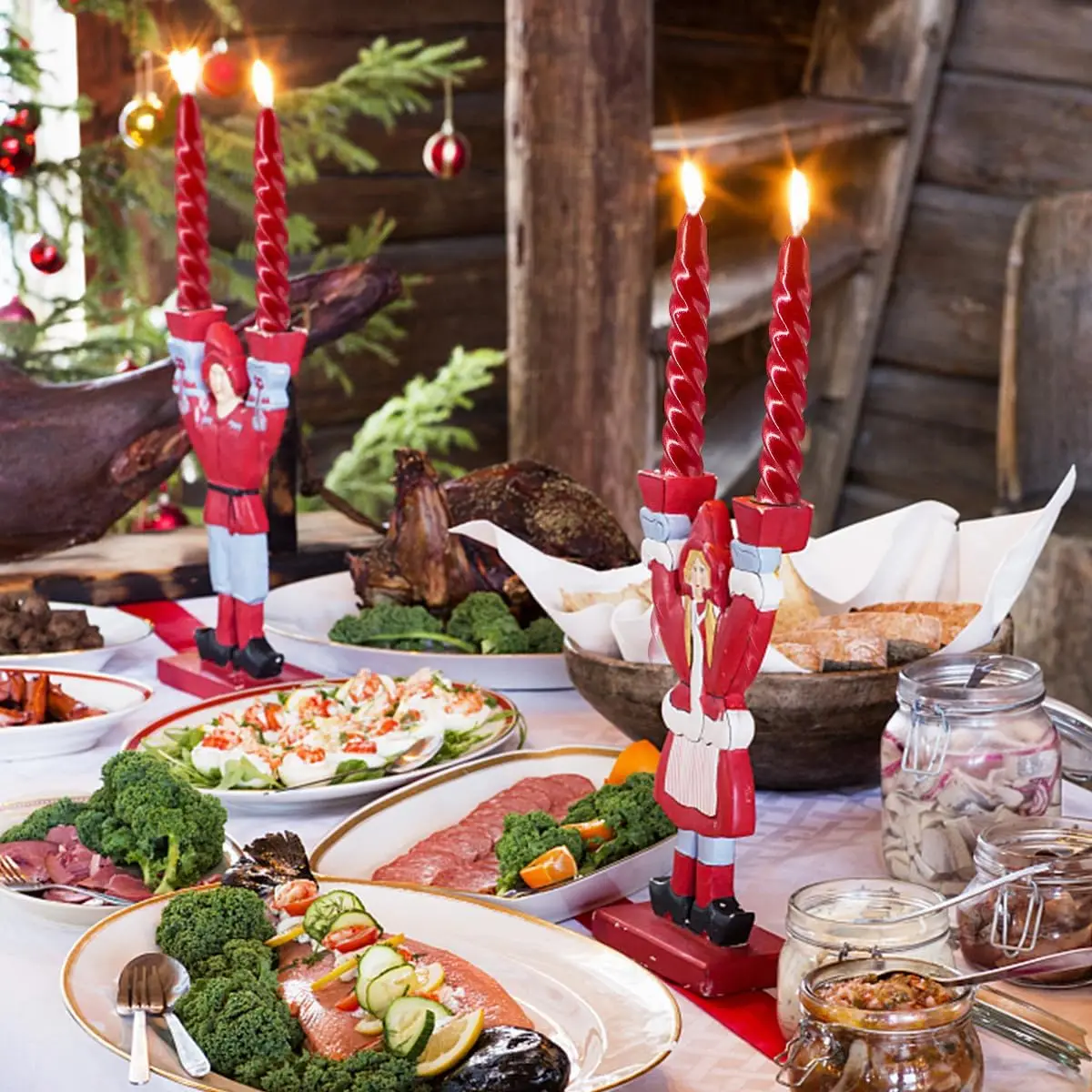 4pcs/set Taper Candles Glossy Metal-Look True Dripless Candlesticks Clean Burning Tapered Candle Sticks for Home Dinner Decor