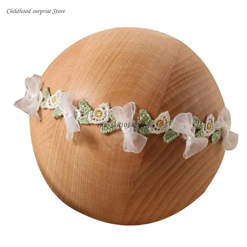 

Photo Posing Props Floral Hairband Lace Dress Costume Baby Photography Clothing Dropship