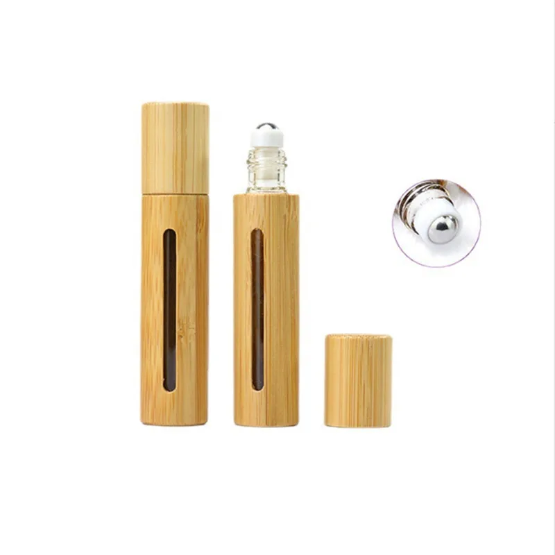 창 에센셜 오일 하위 병에 넣는 향수 롤러 병과 볼 병에 도매 3ml 5ml 10ml 천연 대나무 나무 롤